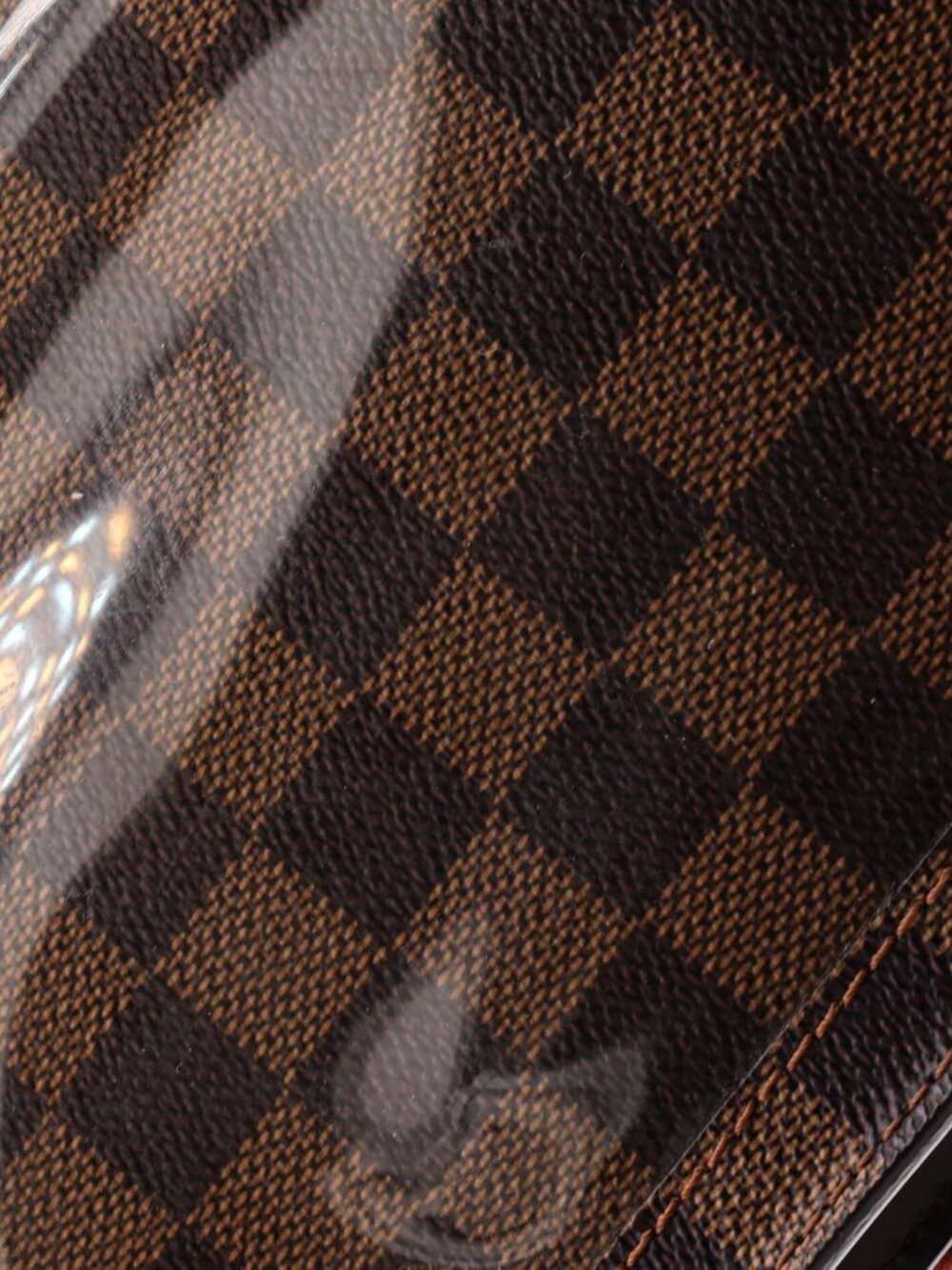 Louis Vuitton Damier Ebene Crossbody Bag | Authentic LV Messenger | Brown Canvas - Picture 6 of 8